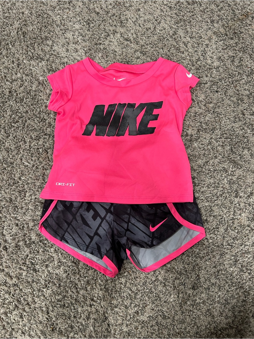 Nike Dri-FIT 2-Piece Shorts Set | 12M | Pink Athletic Outfit